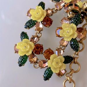 J. Crew Floral Bling Necklace - 18 inches